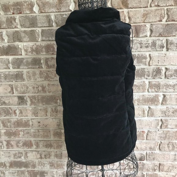 Zeroxposur Black Vest Small Black NWT Puffer Quilted Velour Front Zip Po… - Picture 4 of 14